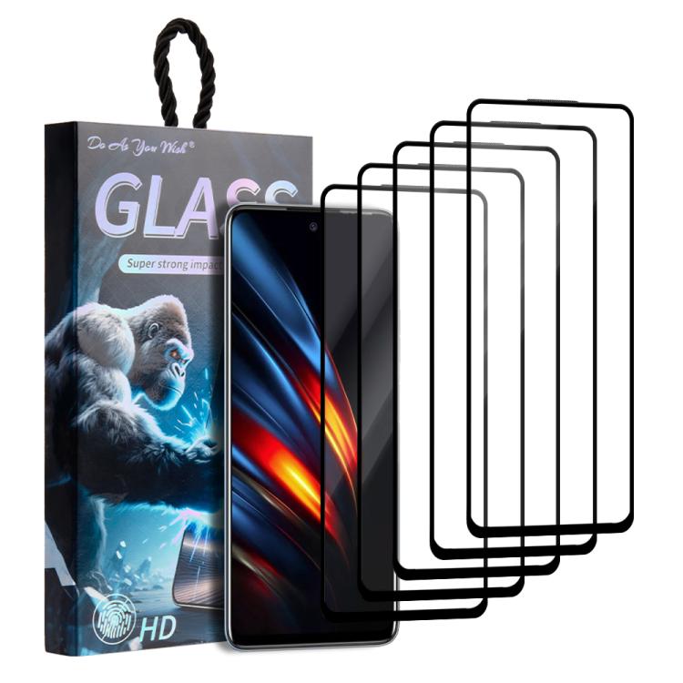 5pcs / Pack Do As You Wish Silk Screen Printed HD Tempered Glass Film, For Tecno Pop 10C 4G, For Tecno Spark 40 4G, For Tecno Pova 7 Ultra 5G, For Tecno Pova 7 4G, For Tecno Spark 30 Pro, For Tecno Spark 30 4G, For Tecno Pop 9 5G, For Tecno Spark Go 20...