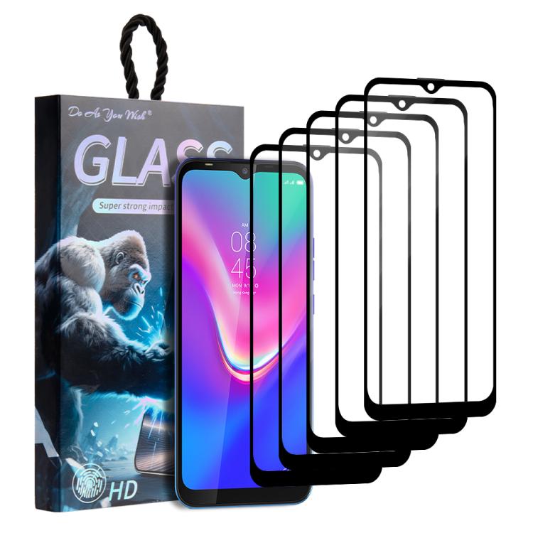 5pcs / Pack Do As You Wish Silk Screen Printed HD Tempered Glass Film, For Tecno Pop 10C 4G, For Tecno Spark 40 4G, For Tecno Pova 7 Ultra 5G, For Tecno Pova 7 4G, For Tecno Spark 30 Pro, For Tecno Spark 30 4G, For Tecno Pop 9 5G, For Tecno Spark Go 20...