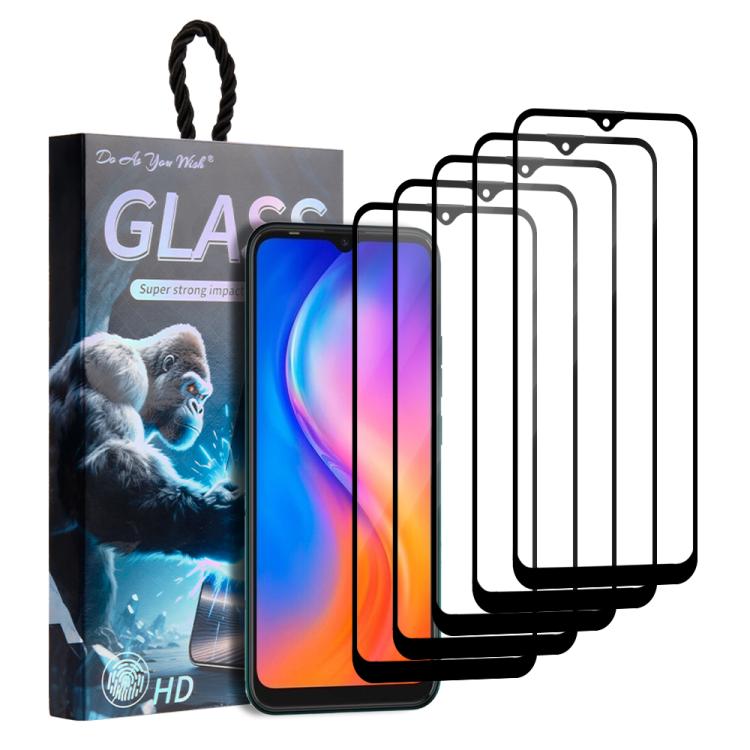 5pcs / Pack Do As You Wish Silk Screen Printed HD Tempered Glass Film, For Tecno Pop 10C 4G, For Tecno Spark 40 4G, For Tecno Pova 7 Ultra 5G, For Tecno Pova 7 4G, For Tecno Spark 30 Pro, For Tecno Spark 30 4G, For Tecno Pop 9 5G, For Tecno Spark Go 20...