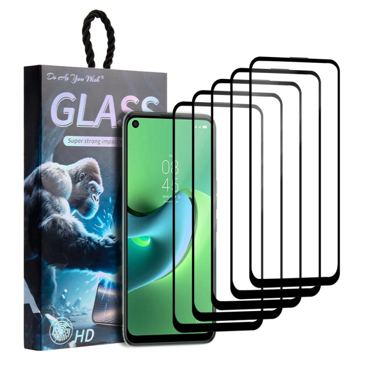 5pcs / Pack Do As You Wish Silk Screen Printed HD Tempered Glass Film, For Tecno Pop 10C 4G, For Tecno Spark 40 4G, For Tecno Pova 7 Ultra 5G, For Tecno Pova 7 4G, For Tecno Spark 30 Pro, For Tecno Spark 30 4G, For Tecno Pop 9 5G, For Tecno Spark Go 20...