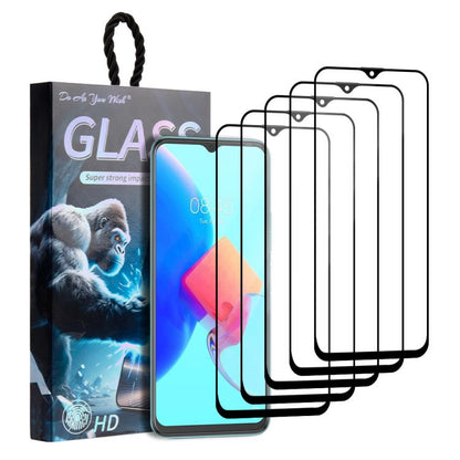 5pcs / Pack Do As You Wish Silk Screen Printed HD Tempered Glass Film, For Tecno Pop 10C 4G, For Tecno Spark 40 4G, For Tecno Pova 7 Ultra 5G, For Tecno Pova 7 4G, For Tecno Spark 30 Pro, For Tecno Spark 30 4G, For Tecno Pop 9 5G, For Tecno Spark Go 20...