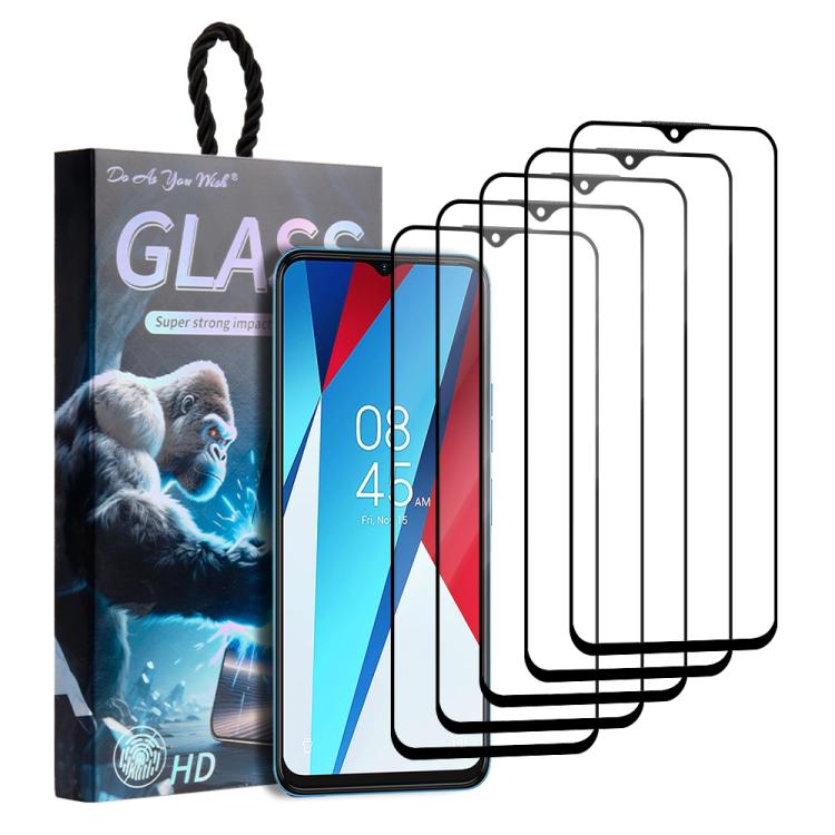 5pcs / Pack Do As You Wish Silk Screen Printed HD Tempered Glass Film, For Tecno Pop 10C 4G, For Tecno Spark 40 4G, For Tecno Pova 7 Ultra 5G, For Tecno Pova 7 4G, For Tecno Spark 30 Pro, For Tecno Spark 30 4G, For Tecno Pop 9 5G, For Tecno Spark Go 20...