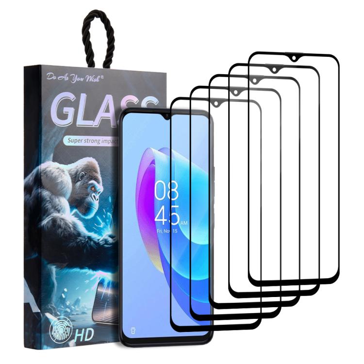 5pcs / Pack Do As You Wish Silk Screen Printed HD Tempered Glass Film, For Tecno Pop 10C 4G, For Tecno Spark 40 4G, For Tecno Pova 7 Ultra 5G, For Tecno Pova 7 4G, For Tecno Spark 30 Pro, For Tecno Spark 30 4G, For Tecno Pop 9 5G, For Tecno Spark Go 20...