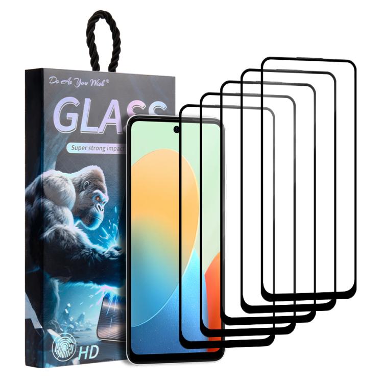 5pcs / Pack Do As You Wish Silk Screen Printed HD Tempered Glass Film, For Tecno Pop 10C 4G, For Tecno Spark 40 4G, For Tecno Pova 7 Ultra 5G, For Tecno Pova 7 4G, For Tecno Spark 30 Pro, For Tecno Spark 30 4G, For Tecno Pop 9 5G, For Tecno Spark Go 20...