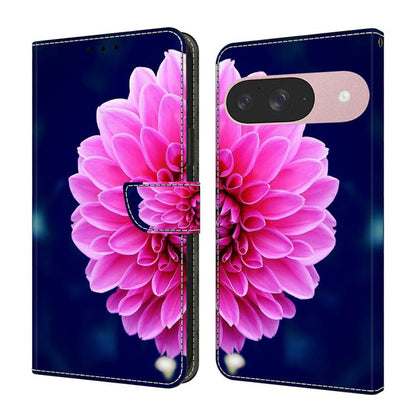 Crystal-Like Painted Vegan Leather Phone Case, For Google Pixel 10a, For Google Pixel 9a, For Google Pixel 9 Pro, For Google Pixel 9