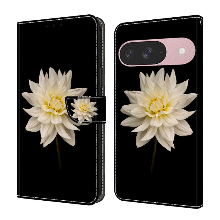 Crystal-Like Painted Vegan Leather Phone Case, For Google Pixel 10a, For Google Pixel 9a, For Google Pixel 9 Pro, For Google Pixel 9