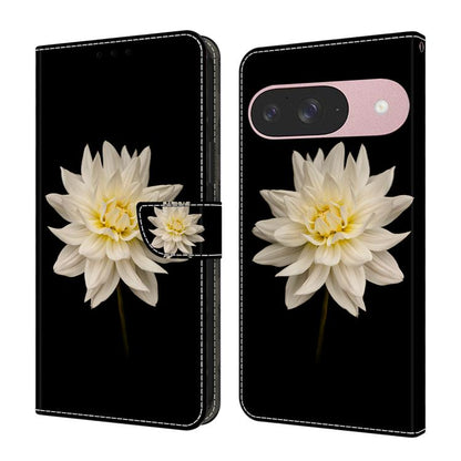 Crystal-Like Painted Vegan Leather Phone Case, For Google Pixel 10a, For Google Pixel 9a, For Google Pixel 9 Pro, For Google Pixel 9