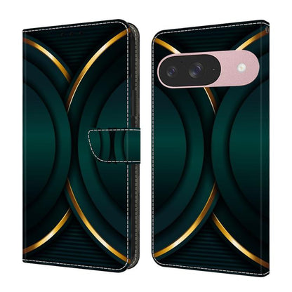 Crystal-Like Painted Vegan Leather Phone Case, For Google Pixel 10a, For Google Pixel 9a, For Google Pixel 9 Pro, For Google Pixel 9