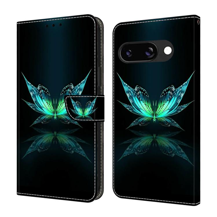 Crystal-Like Painted Vegan Leather Phone Case, For Google Pixel 10a, For Google Pixel 9a, For Google Pixel 9 Pro, For Google Pixel 9