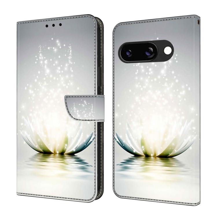 Crystal-Like Painted Vegan Leather Phone Case, For Google Pixel 10a, For Google Pixel 9a, For Google Pixel 9 Pro, For Google Pixel 9