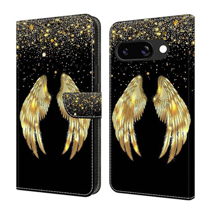 Crystal-Like Painted Vegan Leather Phone Case, For Google Pixel 10a, For Google Pixel 9a, For Google Pixel 9 Pro, For Google Pixel 9
