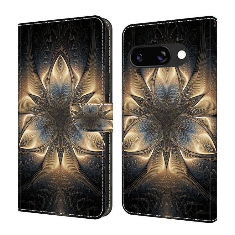 Crystal-Like Painted Vegan Leather Phone Case, For Google Pixel 10a, For Google Pixel 9a, For Google Pixel 9 Pro, For Google Pixel 9