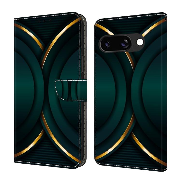 Crystal-Like Painted Vegan Leather Phone Case, For Google Pixel 10a, For Google Pixel 9a, For Google Pixel 9 Pro, For Google Pixel 9