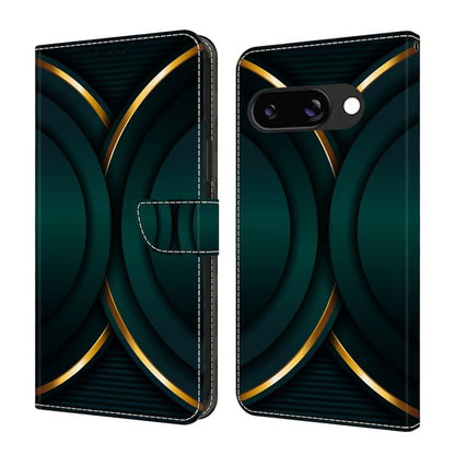 Crystal-Like Painted Vegan Leather Phone Case, For Google Pixel 10a, For Google Pixel 9a, For Google Pixel 9 Pro, For Google Pixel 9