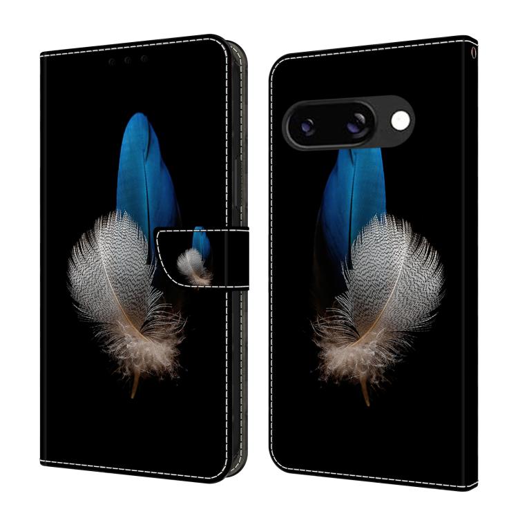 Crystal-Like Painted Vegan Leather Phone Case, For Google Pixel 10a, For Google Pixel 9a, For Google Pixel 9 Pro, For Google Pixel 9