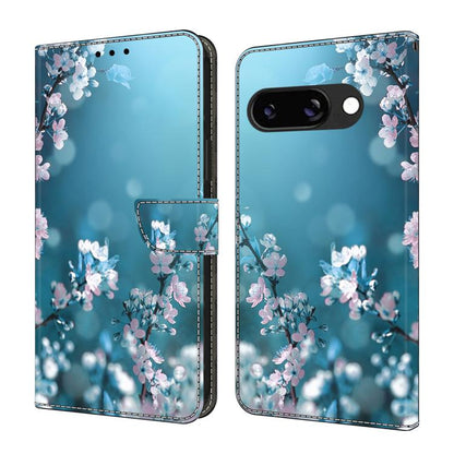 Crystal-Like Painted Vegan Leather Phone Case, For Google Pixel 10a, For Google Pixel 9a, For Google Pixel 9 Pro, For Google Pixel 9