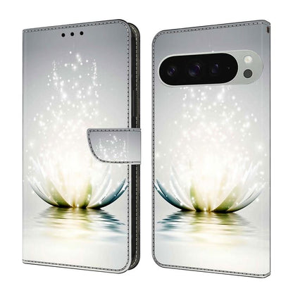 Crystal-Like Painted Vegan Leather Phone Case, For Google Pixel 10a, For Google Pixel 9a, For Google Pixel 9 Pro, For Google Pixel 9