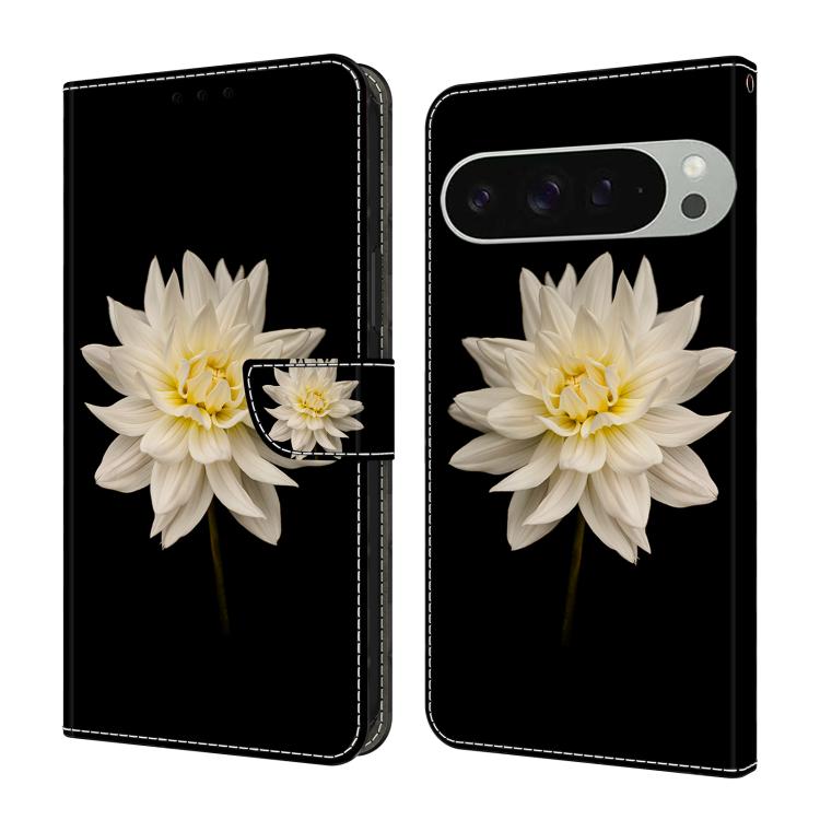 Crystal-Like Painted Vegan Leather Phone Case, For Google Pixel 10a, For Google Pixel 9a, For Google Pixel 9 Pro, For Google Pixel 9
