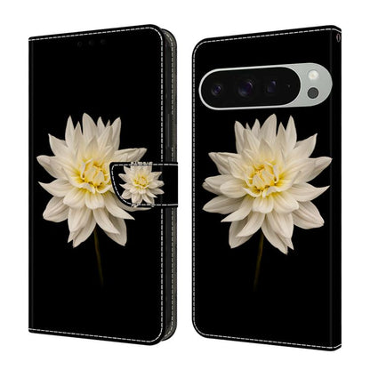 Crystal-Like Painted Vegan Leather Phone Case, For Google Pixel 10a, For Google Pixel 9a, For Google Pixel 9 Pro, For Google Pixel 9