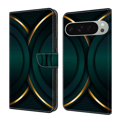 Crystal-Like Painted Vegan Leather Phone Case, For Google Pixel 10a, For Google Pixel 9a, For Google Pixel 9 Pro, For Google Pixel 9