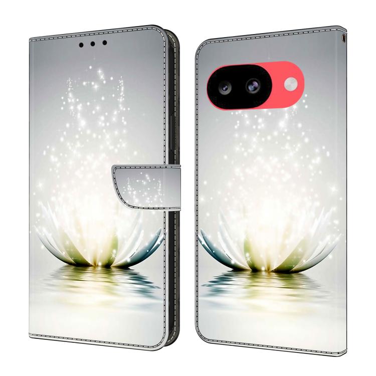 Crystal-Like Painted Vegan Leather Phone Case, For Google Pixel 10a, For Google Pixel 9a, For Google Pixel 9 Pro, For Google Pixel 9