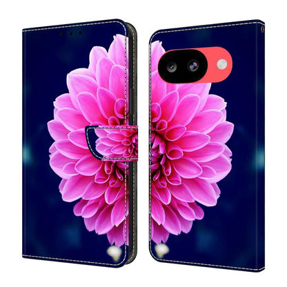 Crystal-Like Painted Vegan Leather Phone Case, For Google Pixel 10a, For Google Pixel 9a, For Google Pixel 9 Pro, For Google Pixel 9