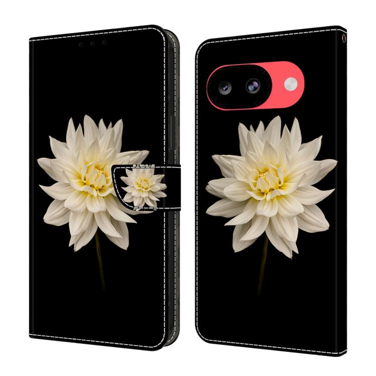 Crystal-Like Painted Vegan Leather Phone Case, For Google Pixel 10a, For Google Pixel 9a, For Google Pixel 9 Pro, For Google Pixel 9