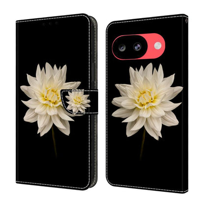 Crystal-Like Painted Vegan Leather Phone Case, For Google Pixel 10a, For Google Pixel 9a, For Google Pixel 9 Pro, For Google Pixel 9