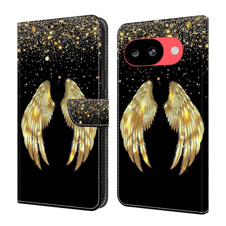 Crystal-Like Painted Vegan Leather Phone Case, For Google Pixel 10a, For Google Pixel 9a, For Google Pixel 9 Pro, For Google Pixel 9