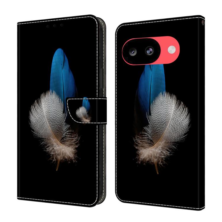 Crystal-Like Painted Vegan Leather Phone Case, For Google Pixel 10a, For Google Pixel 9a, For Google Pixel 9 Pro, For Google Pixel 9