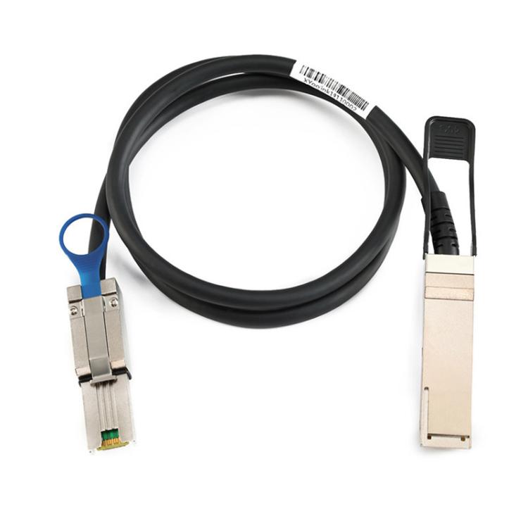 WG205 QSFP+40G to mini SAS 26PSFF-8088DAC High-Speed Server Data Cable, 1m