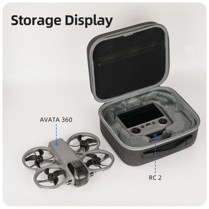 For DJI Avata 360 Sunnylife Carrying Hard Travel Storage Bag, Easy Carrying Combo Bag, 5-Batteries Combo Bag, 6-Batteries Combo Bag
