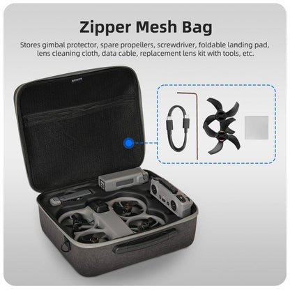 For DJI Avata 360 Sunnylife Carrying Hard Travel Storage Bag, Easy Carrying Combo Bag, 5-Batteries Combo Bag, 6-Batteries Combo Bag