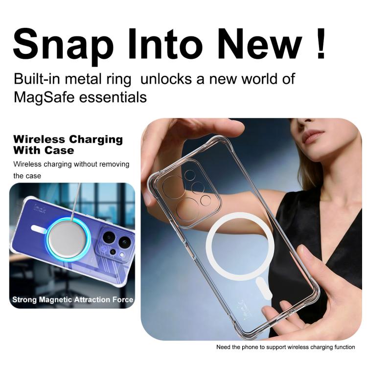 imak Magnetic Shockproof Airbag TPU Phone Case, For Realme P4 Power 5G