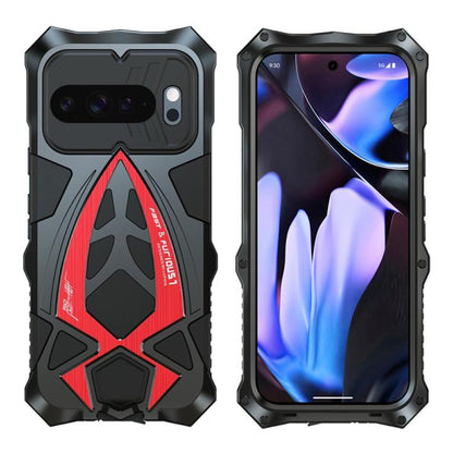 Sports Car Metal Silicone Shockproof Phone Case with Film, For Google Pixel 10 Pro, For Google Pixel 9 Pro, For Google Pixel 9