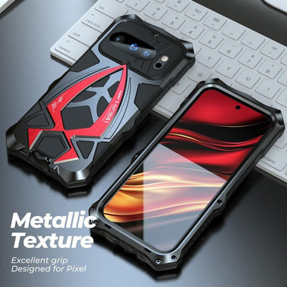 Sports Car Metal Silicone Shockproof Phone Case with Film, For Google Pixel 10 Pro, For Google Pixel 9 Pro, For Google Pixel 9