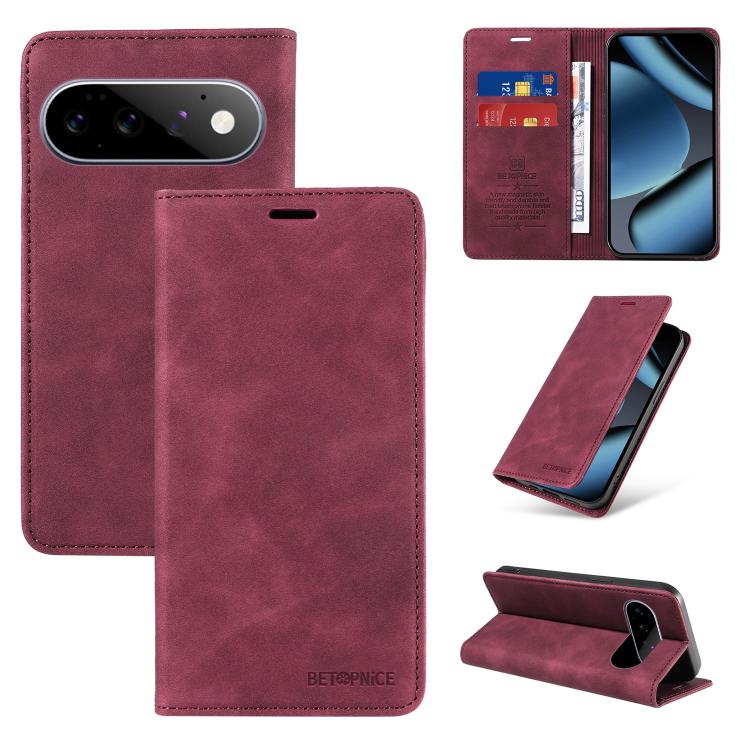 BETOPNICE Suction RFID Anti-theft Leather Phone Case, For Google Pixel 11 Pro XL, For Google Pixel 11 / Pixel 11 Pro