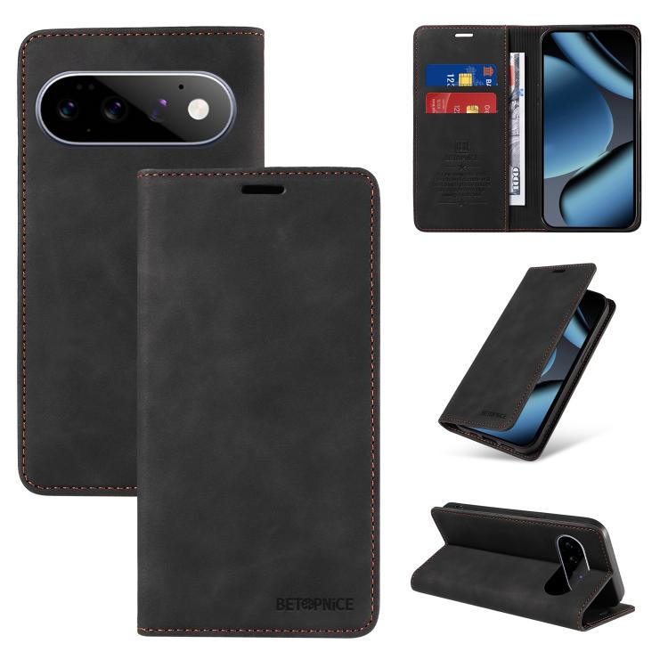 BETOPNICE Suction RFID Anti-theft Leather Phone Case, For Google Pixel 11 Pro XL, For Google Pixel 11 / Pixel 11 Pro