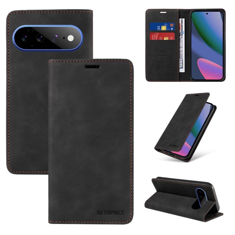 BETOPNICE Suction RFID Anti-theft Leather Phone Case, For Google Pixel 11 Pro XL, For Google Pixel 11 / Pixel 11 Pro