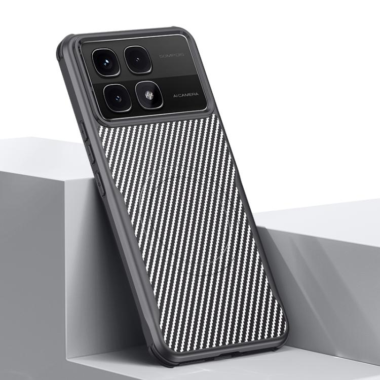 Blade-Style Carbon Fiber Texture Magnetic Skin-Feel Phone Case, For Redmi K90 Pro Max / Poco F8 Ultra 5G, For Redmi K90 / Poco F8 Pro 5G, For Redmi K80 Pro, For Redmi K80, For Redmi K70 Ultra, For Redmi K70