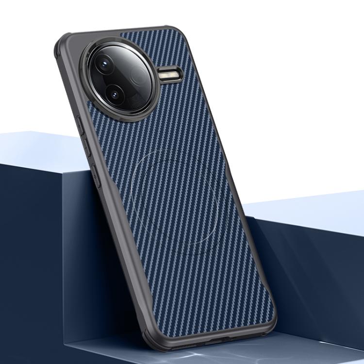 Blade-Style Carbon Fiber Texture Magnetic Skin-Feel Phone Case, For Redmi K90 Pro Max / Poco F8 Ultra 5G, For Redmi K90 / Poco F8 Pro 5G, For Redmi K80 Pro, For Redmi K80, For Redmi K70 Ultra, For Redmi K70