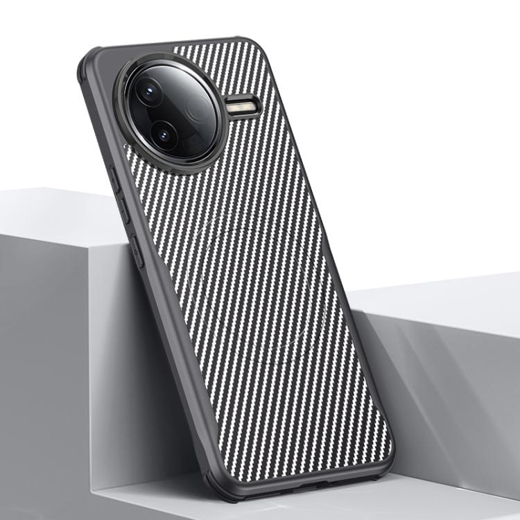 Blade-Style Carbon Fiber Texture Magnetic Skin-Feel Phone Case, For Redmi K90 Pro Max / Poco F8 Ultra 5G, For Redmi K90 / Poco F8 Pro 5G, For Redmi K80 Pro, For Redmi K80, For Redmi K70 Ultra, For Redmi K70