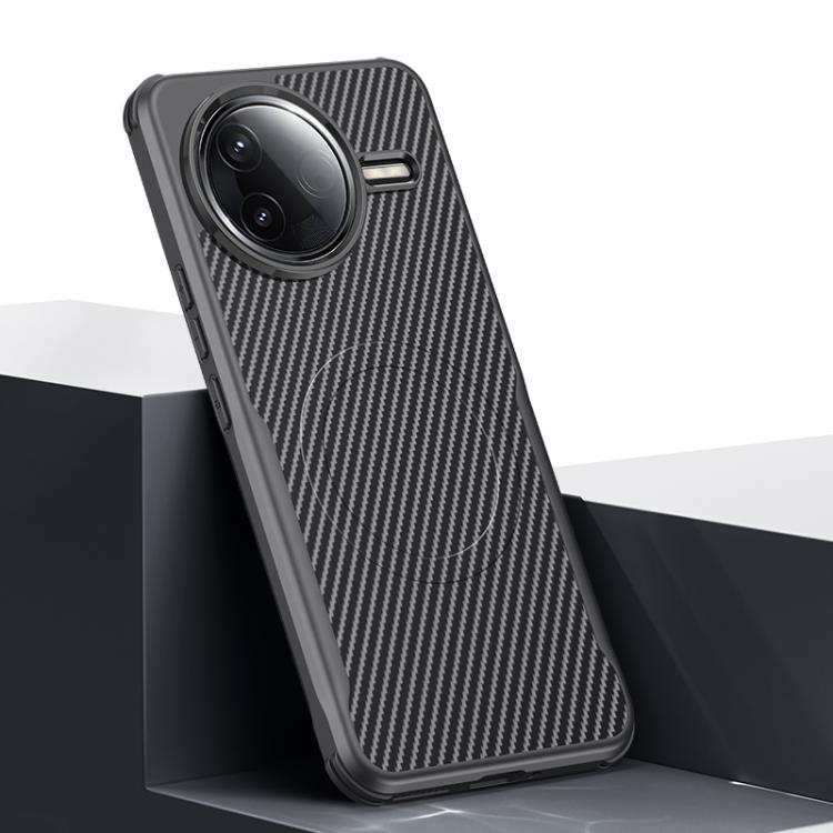 Blade-Style Carbon Fiber Texture Magnetic Skin-Feel Phone Case, For Redmi K90 Pro Max / Poco F8 Ultra 5G, For Redmi K90 / Poco F8 Pro 5G, For Redmi K80 Pro, For Redmi K80, For Redmi K70 Ultra, For Redmi K70