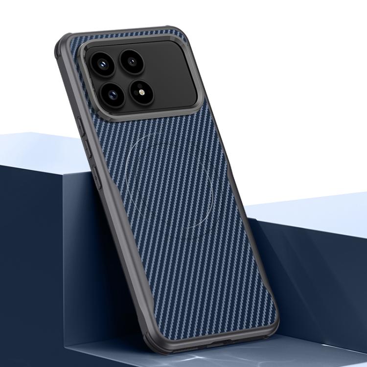 Blade-Style Carbon Fiber Texture Magnetic Skin-Feel Phone Case, For Redmi K90 Pro Max / Poco F8 Ultra 5G, For Redmi K90 / Poco F8 Pro 5G, For Redmi K80 Pro, For Redmi K80, For Redmi K70 Ultra, For Redmi K70