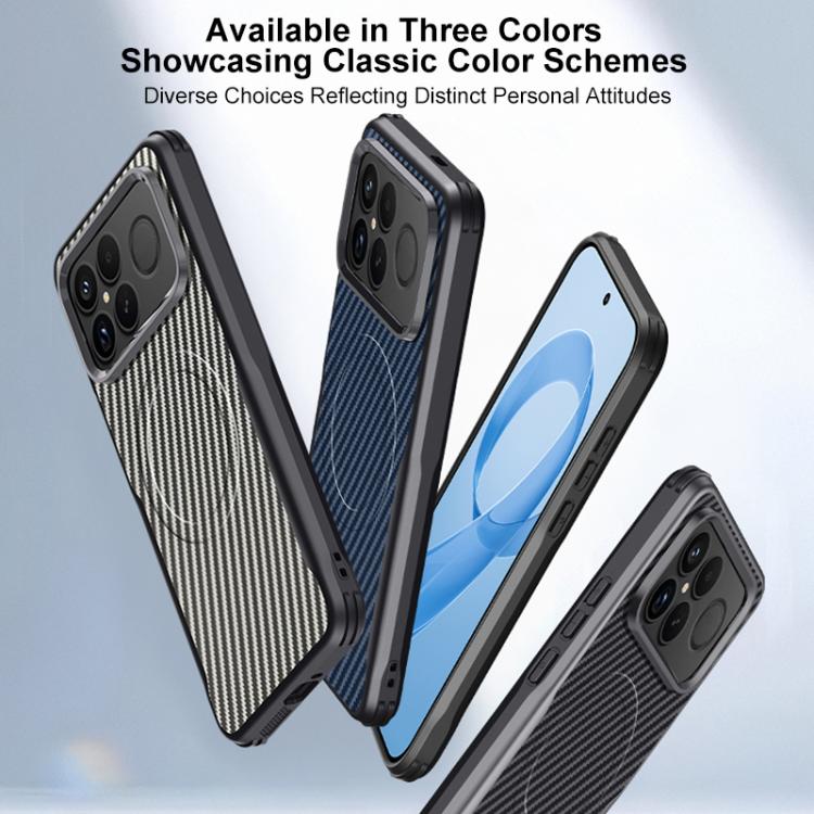 Blade-Style Carbon Fiber Texture Magnetic Skin-Feel Phone Case, For Redmi K90 Pro Max / Poco F8 Ultra 5G, For Redmi K90 / Poco F8 Pro 5G, For Redmi K80 Pro, For Redmi K80, For Redmi K70 Ultra, For Redmi K70