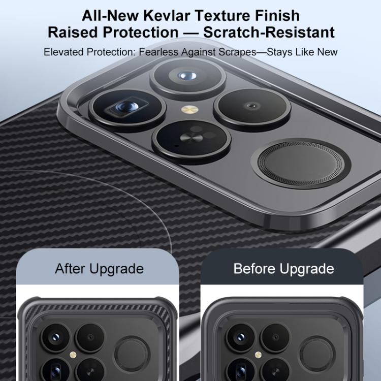 Blade-Style Carbon Fiber Texture Magnetic Skin-Feel Phone Case, For Redmi K90 Pro Max / Poco F8 Ultra 5G, For Redmi K90 / Poco F8 Pro 5G, For Redmi K80 Pro, For Redmi K80, For Redmi K70 Ultra, For Redmi K70