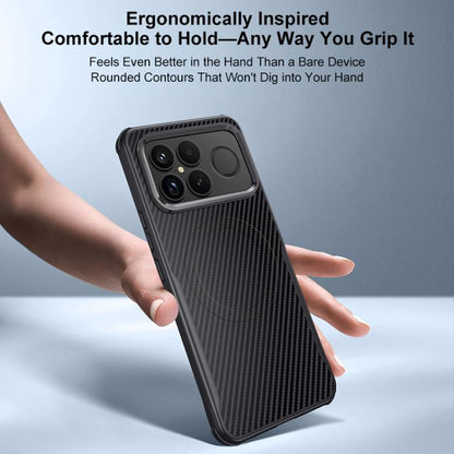 Blade-Style Carbon Fiber Texture Magnetic Skin-Feel Phone Case, For Redmi K90 Pro Max / Poco F8 Ultra 5G, For Redmi K90 / Poco F8 Pro 5G, For Redmi K80 Pro, For Redmi K80, For Redmi K70 Ultra, For Redmi K70