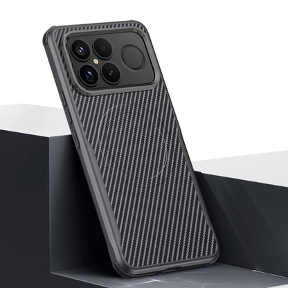 Blade-Style Carbon Fiber Texture Magnetic Skin-Feel Phone Case, For Redmi K90 Pro Max / Poco F8 Ultra 5G, For Redmi K90 / Poco F8 Pro 5G, For Redmi K80 Pro, For Redmi K80, For Redmi K70 Ultra, For Redmi K70