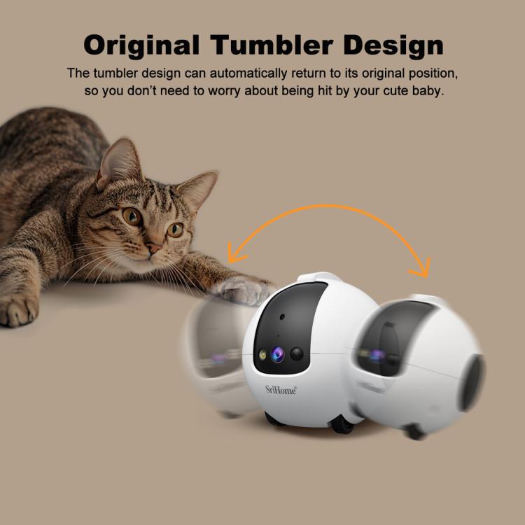 SriHome DH013 Plus 4MP Smart Pet Robot Camera with Auto-Charging Dock, US Plug, UK Plug, EU Plug, AU Plug