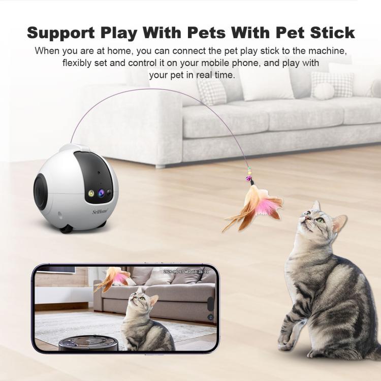SriHome DH013 Plus 4MP Smart Pet Robot Camera with Auto-Charging Dock, US Plug, UK Plug, EU Plug, AU Plug